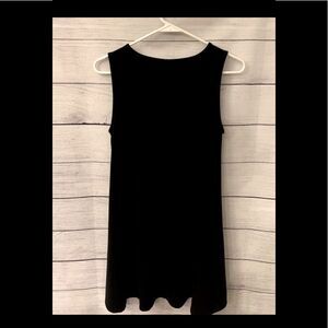 Black comfortable dress with pockets